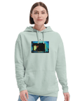 Marvelous - "Web of Colors" Hoodie creamy green XS 5