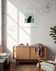 Misty Mind Framed print 45x60 cm / 18x24″ White frame in interior