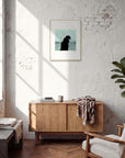 Misty Mind Framed print 45x60 cm / 18x24″ Wood frame in interior