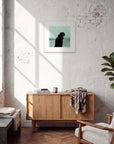 Misty Mind Framed print 50x50 cm / 20x20″ White frame in interior