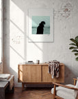 Misty Mind Framed print 60x80 cm / 24x32″ White frame in interior