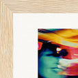 Moving Smiles Framed print 13x18 cm / 5x7″ Wood frame corner detail