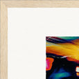 Moving Smiles Framed print 30x40 cm / 12x16″ Wood frame corner detail