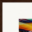 Moving Smiles Framed print 50x50 cm / 20x20″ Dark wood frame corner detail