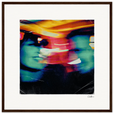 Moving Smiles Framed print 50x50 cm / 20x20″ Dark wood frame