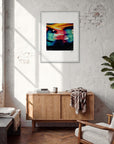 Moving Smiles Framed print 60x80 cm / 24x32″ White frame in interior