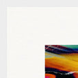 Moving Smiles Framed print 70x70 cm / 28x28″ White frame corner detail