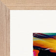 Moving Smiles Framed print 30x30 cm / 12x12″ Wood frame corner detail