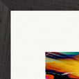 Moving Smiles Framed print 45x60 cm / 18x24″ Black frame corner detail