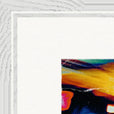 Moving Smiles Framed print 60x80 cm / 24x32″ White frame corner detail