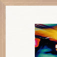 Moving Smiles Framed print 60x80 cm / 24x32″ Wood frame corner detail