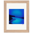 Nocturne Velvet Framed print 15x20 cm / 6x8″ Wood frame 22