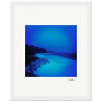 Nocturne Velvet Framed print 20x25 cm / 8x10″ White frame 12