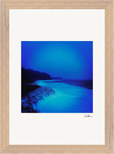 Nocturne Velvet Framed print 21x29.7 cm / 8x12" Wood frame 29