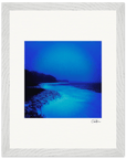 Nocturne Velvet Framed print 27x35 cm / 11x14″ White frame 10