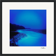 Nocturne Velvet Framed print 30x30 cm / 12x12″ Black frame 37