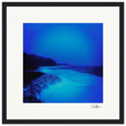 Nocturne Velvet Framed print 30x30 cm / 12x12″ Black frame 37