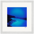 Nocturne Velvet Framed print 30x30 cm / 12x12″ White frame 7