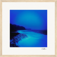 Nocturne Velvet Framed print 30x30 cm / 12x12″ Wood frame 21