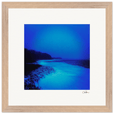 Nocturne Velvet Framed print 30x30 cm / 12x12″ Wood frame 20