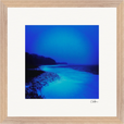 Nocturne Velvet Framed print 30x30 cm / 12x12″ Wood frame 20