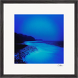 Nocturne Velvet Framed print 40x40 cm / 16x16″ Black frame 38