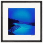 Nocturne Velvet Framed print 40x40 cm / 16x16″ Black frame 38