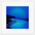 Nocturne Velvet Framed print 40x40 cm / 16x16″ White frame 14