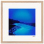 Nocturne Velvet Framed print 40x40 cm / 16x16″ Wood frame 28