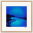 Nocturne Velvet Framed print 40x40 cm / 16x16″ Wood frame 28