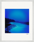 Nocturne Velvet Framed print 40x50 cm / 16x20″ White frame 15