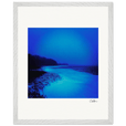 Nocturne Velvet Framed print 40x50 cm / 16x20″ White frame 15