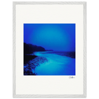 Nocturne Velvet Framed print 45x60 cm / 18x24″ White frame 9