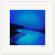 Nocturne Velvet Framed print 50x50 cm / 20x20″ White frame 7