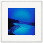 Nocturne Velvet Framed print 50x50 cm / 20x20″ White frame 8