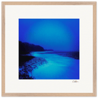 Nocturne Velvet Framed print 50x50 cm / 20x20″ Wood frame 23