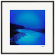 Nocturne Velvet Framed print 70x70 cm / 28x28″ Black frame 45