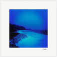 Nocturne Velvet Framed print 70x70 cm / 28x28″ White frame 15