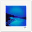 Nocturne Velvet Framed print 70x70 cm / 28x28″ White frame 15