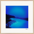 Nocturne Velvet Framed print 70x70 cm / 28x28″ Wood frame 21