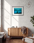 Northern Soul Framed print 45x60 cm / 18x24″ Black frame in interior