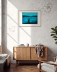 Northern Soul Framed print 50x70 cm / 20x28″ Wood frame in interior