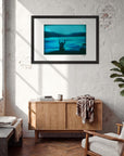 Northern Soul Framed print 70x100 cm / 28x40″ Black frame in interior