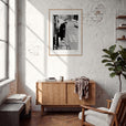 Old Star Framed print A1 (59.4 x 84.1 cm) Wood frame in interior