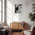 Old Star Framed print 60x80 cm / 24x32″ White frame in interior