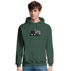 Patience - "This is Where He Stood" Hoodie Bottle Green XS 3