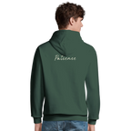 Patience - "This is Where He Stood" Hoodie Bottle Green XS 4