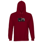 Patience - "This is Where He Stood" Hoodie Burgundy XS 3
