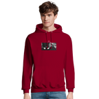 Patience - "This is Where He Stood" Hoodie Burgundy XS 4