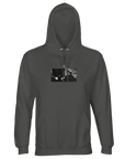 Patience Hoodie "This is Where He Stood"charcoal melange 29